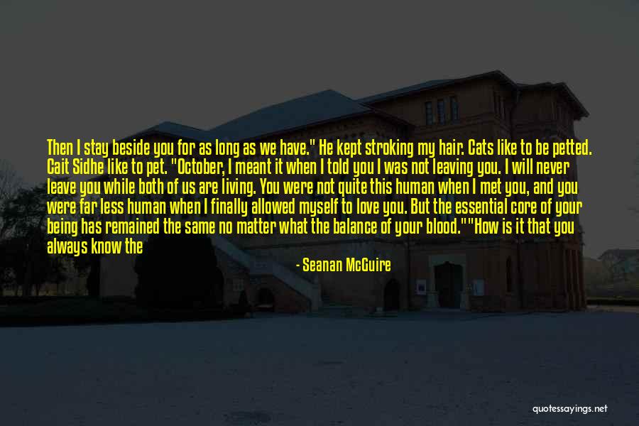 I'll Always Be Beside You Quotes By Seanan McGuire I'll Always Be Beside You Quotes By Seanan McGuire