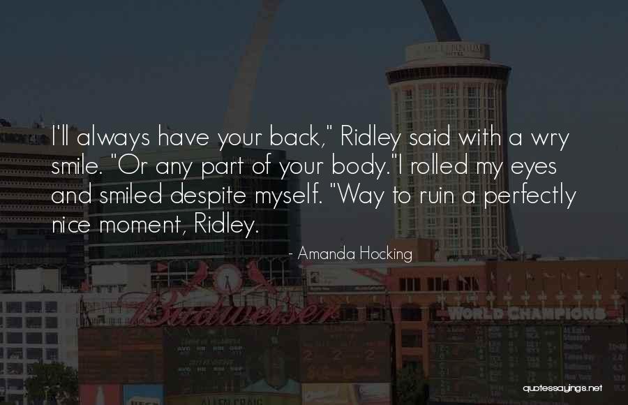 I'll Always Smile Quotes By Amanda Hocking