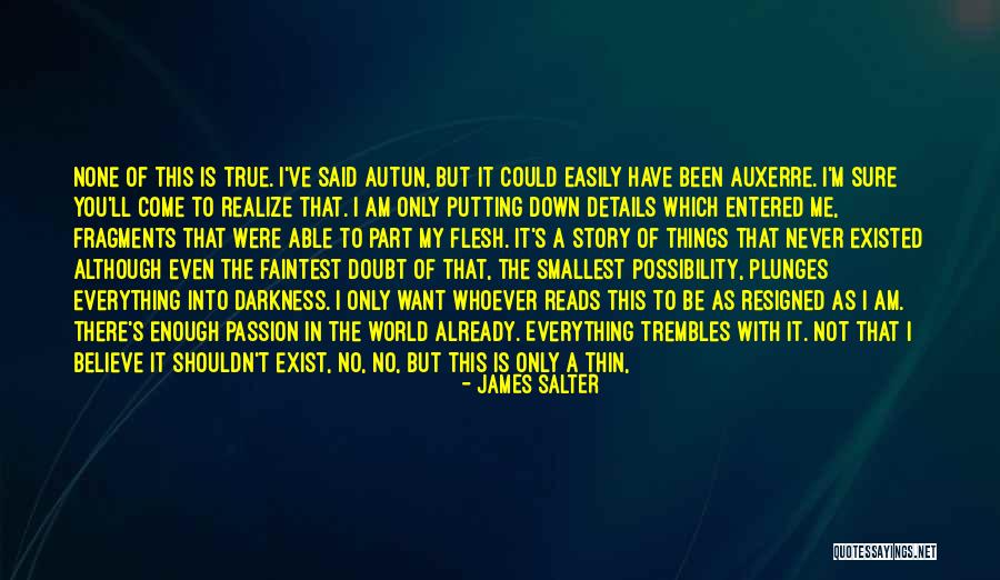 I'll Be True To You Quotes By James Salter