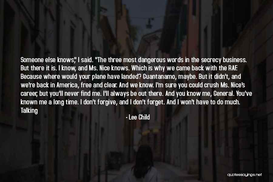 I'll Find Someone Else Quotes By Lee Child