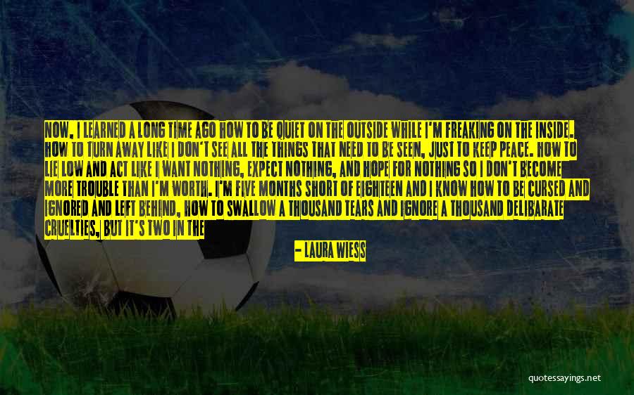 I'll Just Keep Quiet Quotes By Laura Wiess I'll Just Keep Quiet Quotes By Laura Wiess