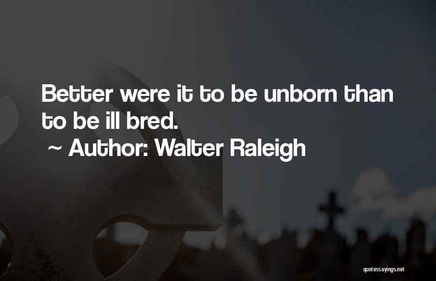 Ill Manners Quotes By Walter Raleigh