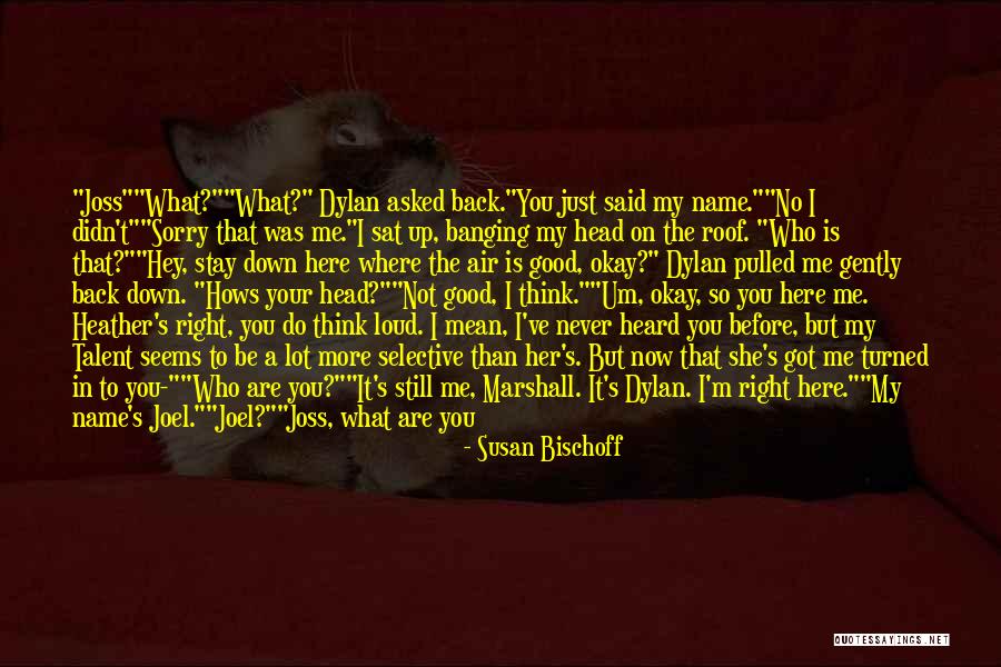 I'll Never Be Okay Quotes By Susan Bischoff I'll Never Be Okay Quotes By Susan Bischoff