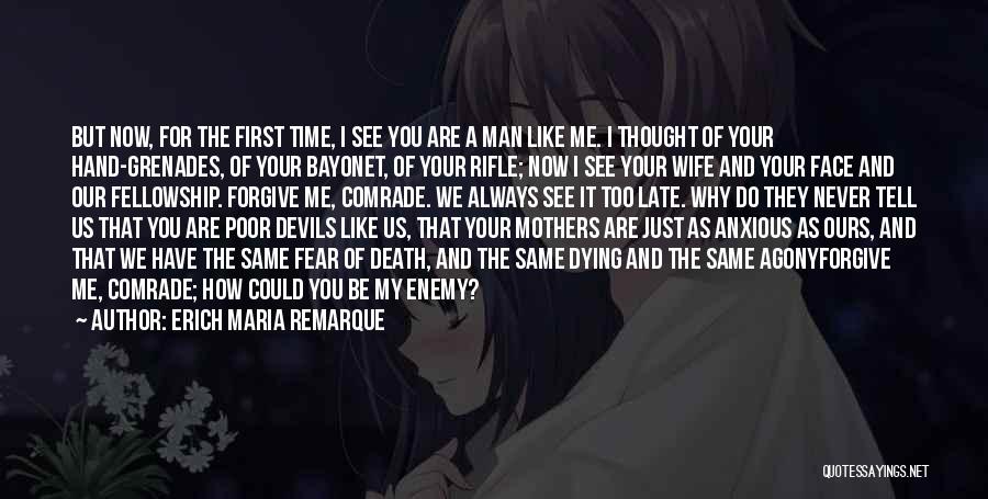 I'll Never Forgive You Quotes By Erich Maria Remarque