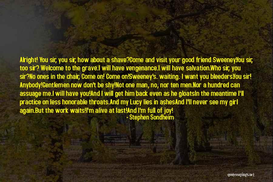 I'll Never Get You Back Quotes By Stephen Sondheim I'll Never Get You Back Quotes By Stephen Sondheim