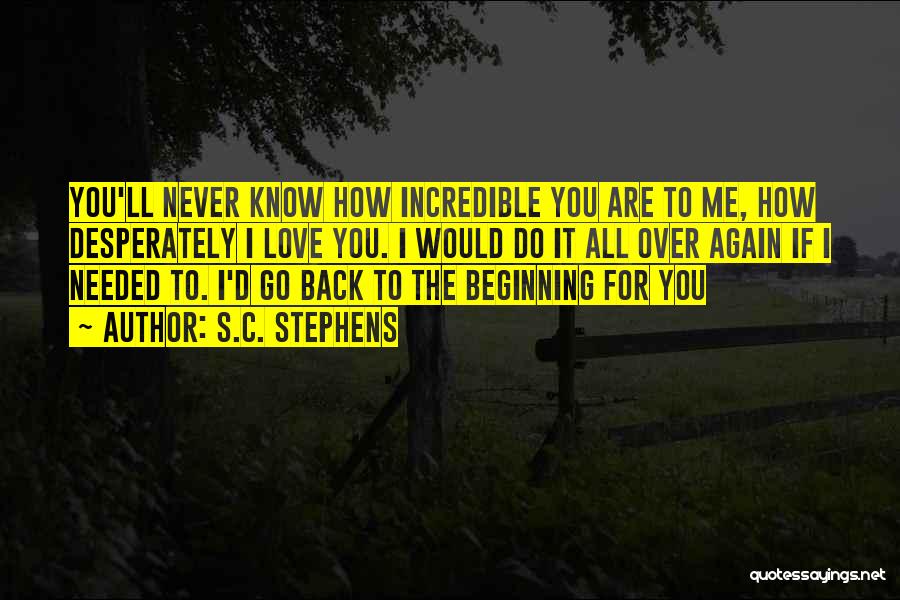 I'll Never Go Back Quotes By S.C. Stephens