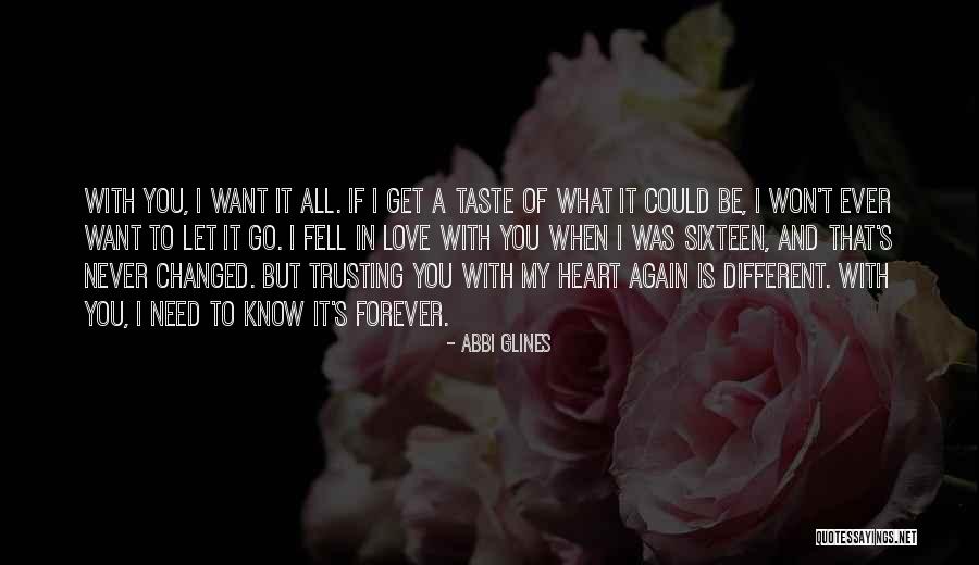 I'll Never Let You Go Love Quotes By Abbi Glines