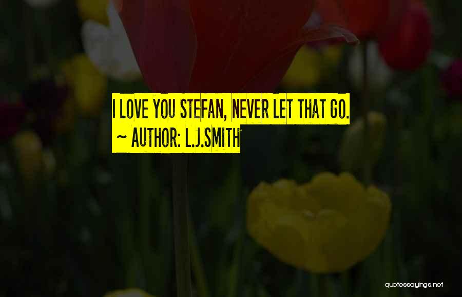 I'll Never Let You Go Love Quotes By L.J.Smith