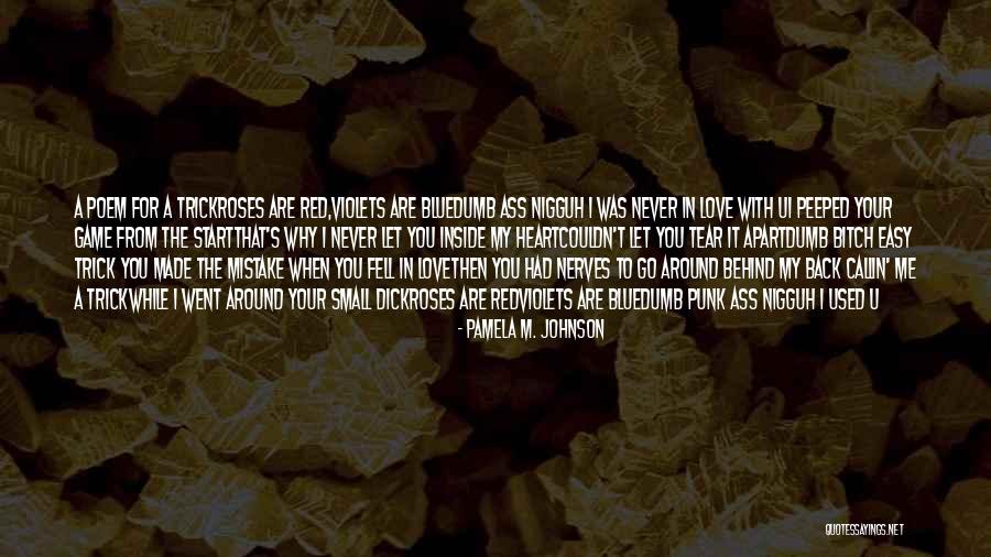 I'll Never Let You Go Love Quotes By Pamela M. Johnson