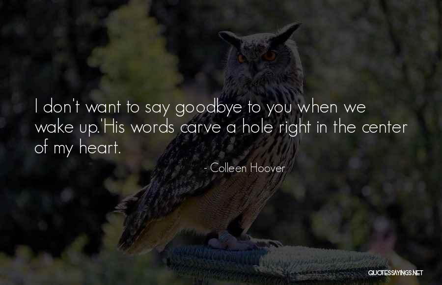 I'll Say Goodbye Quotes By Colleen Hoover I'll Say Goodbye Quotes By Colleen Hoover