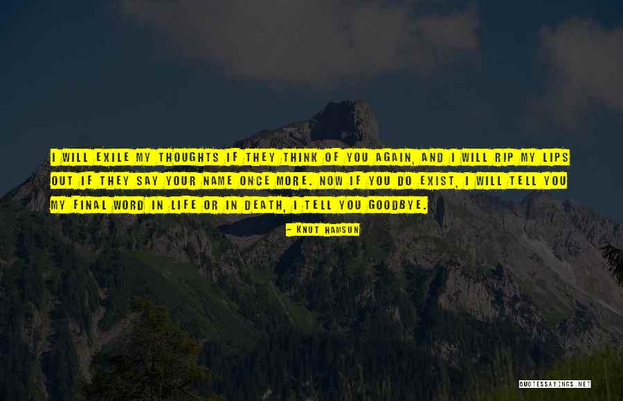 I'll Say Goodbye Quotes By Knut Hamsun I'll Say Goodbye Quotes By Knut Hamsun