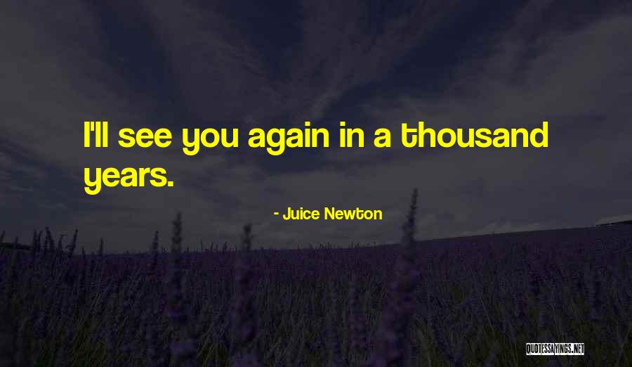 I'll See You Again Someday Quotes By Juice Newton