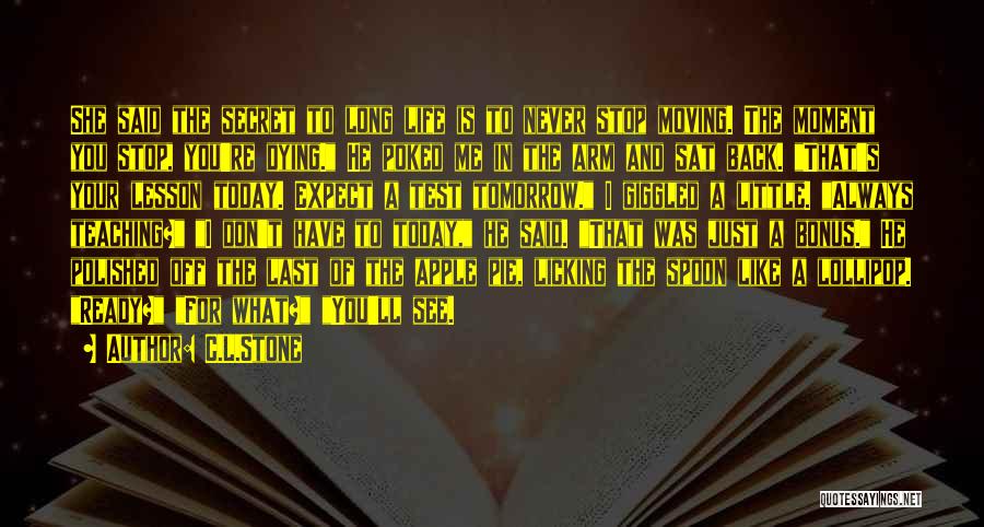 I'll See You Tomorrow Quotes By C.L.Stone