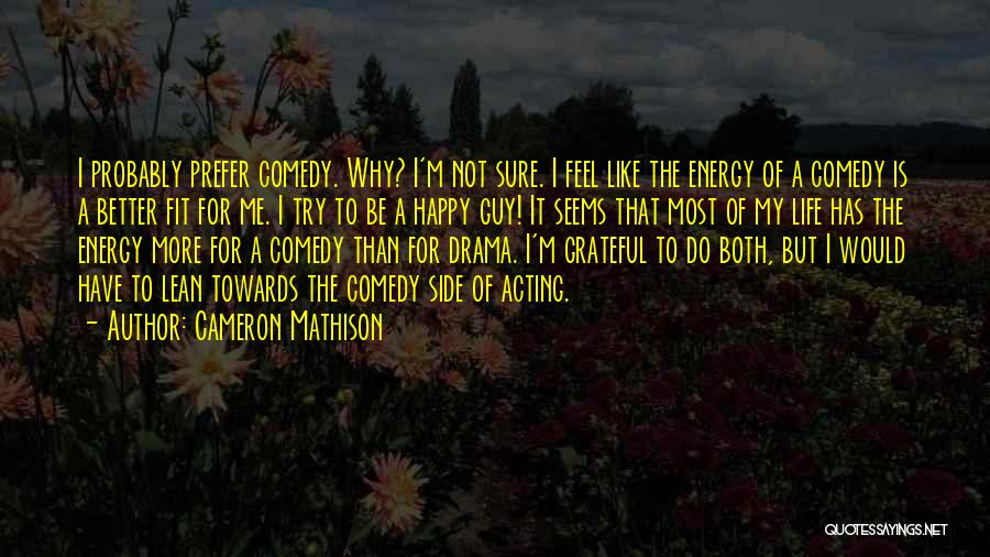 I'll Try To Be Happy Quotes By Cameron Mathison