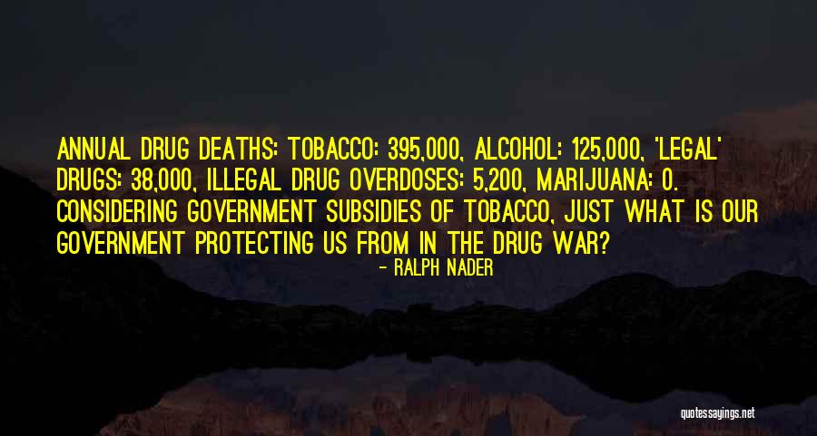 Illegal Drugs Quotes By Ralph Nader