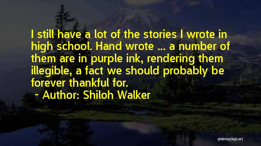 Illegible Quotes By Shiloh Walker