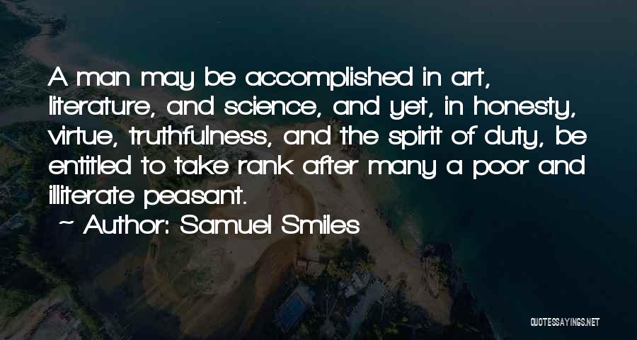 Illiterate Quotes By Samuel Smiles