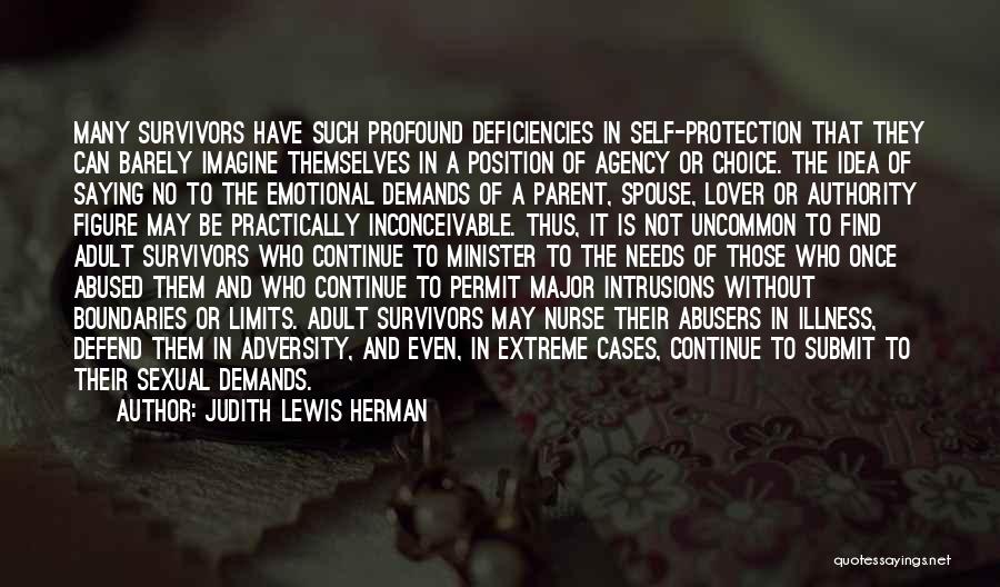 Illness Parent Quotes By Judith Lewis Herman