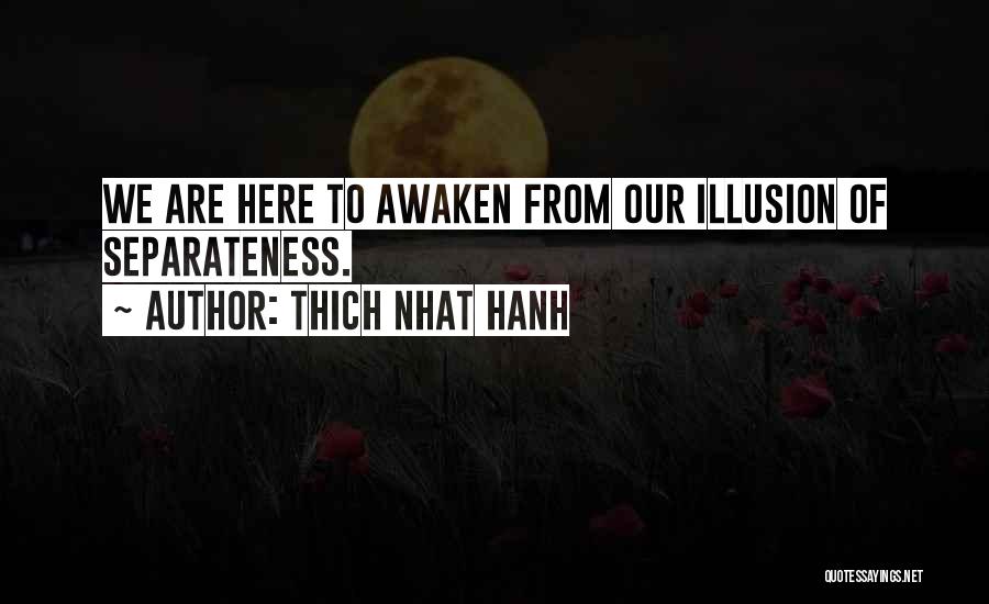 Illusion Of Separateness Quotes By Thich Nhat Hanh