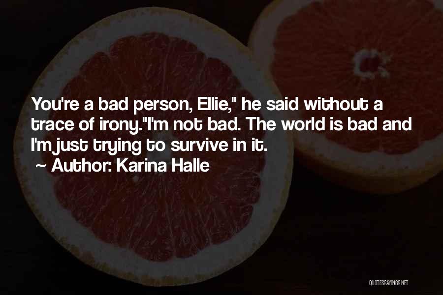 I'm A Bad Person Quotes By Karina Halle