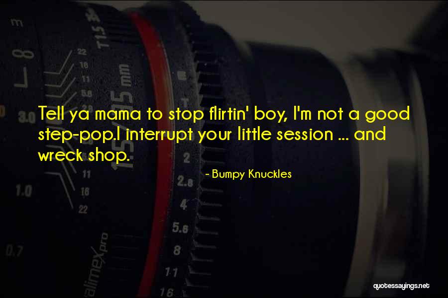 I'm A Good Boy Quotes By Bumpy Knuckles