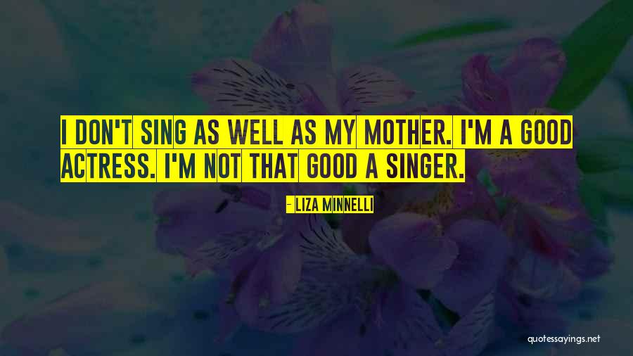 I'm A Good Mother Quotes By Liza Minnelli I'm A Good Mother Quotes By Liza Minnelli