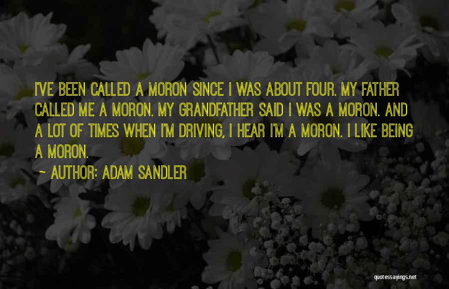 I'm A Moron Quotes By Adam Sandler