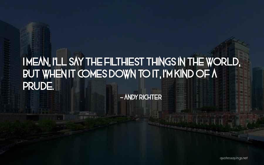 I'm A Prude Quotes By Andy Richter I'm A Prude Quotes By Andy Richter