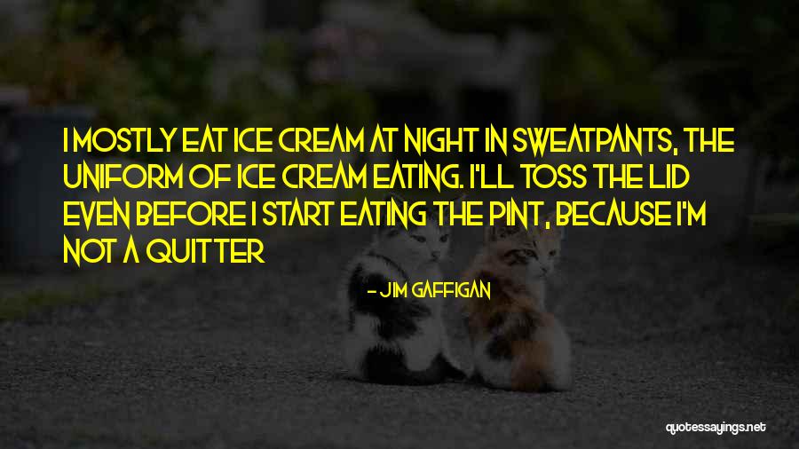 I'm A Quitter Quotes By Jim Gaffigan