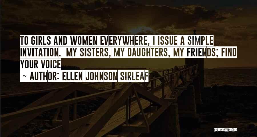 I'm A Simple Girl Quotes By Ellen Johnson Sirleaf