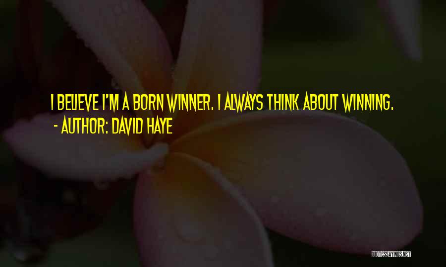 I'm A Winner Quotes By David Haye