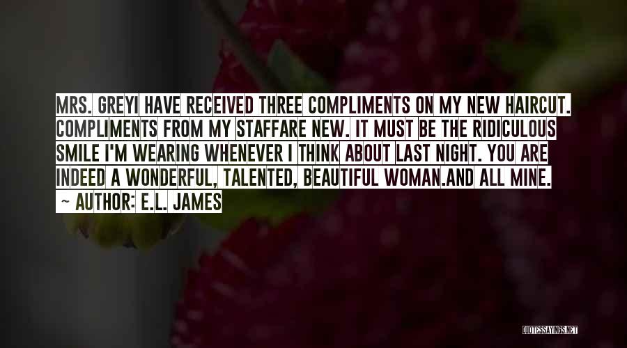 I'm A Wonderful Woman Quotes By E.L. James