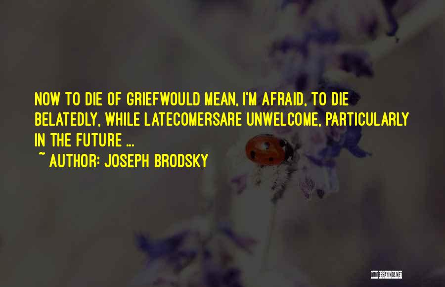 I'm Afraid To Die Quotes By Joseph Brodsky