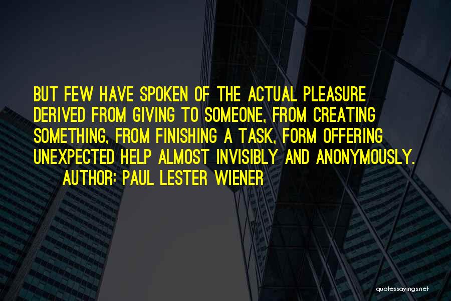 I'm Almost Giving Up Quotes By Paul Lester Wiener