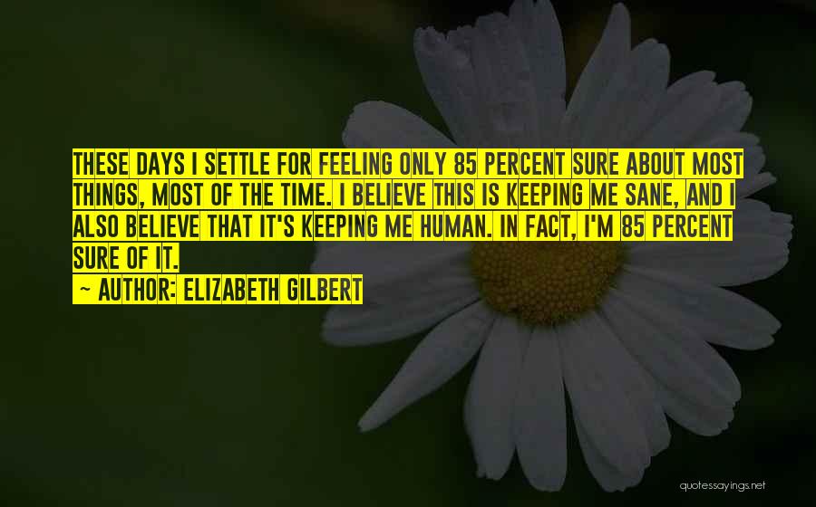 I'm Also Human Quotes By Elizabeth Gilbert