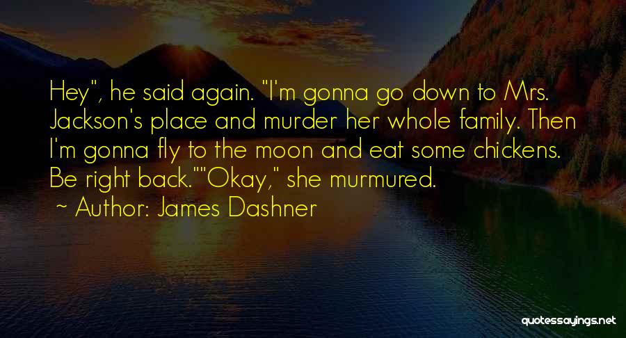 I'm Back Again Quotes By James Dashner