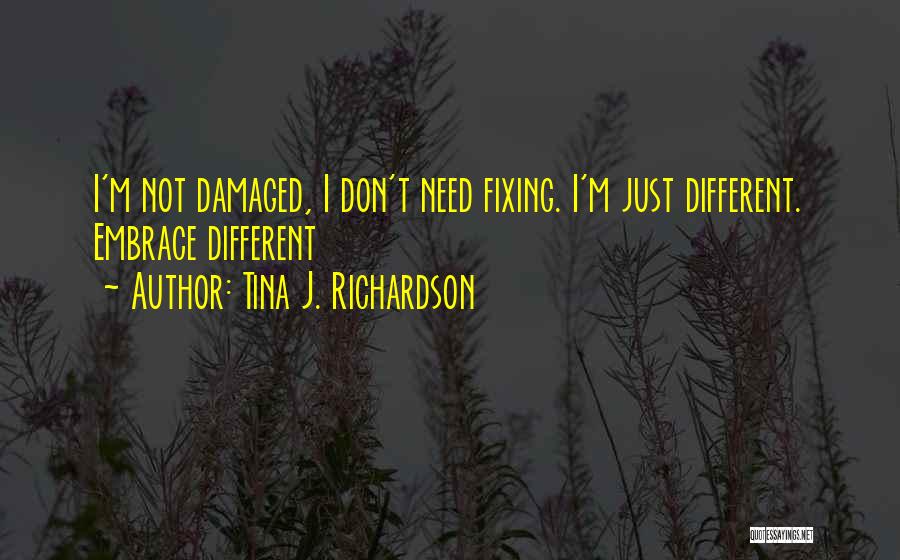 I'm Damaged Quotes By Tina J. Richardson