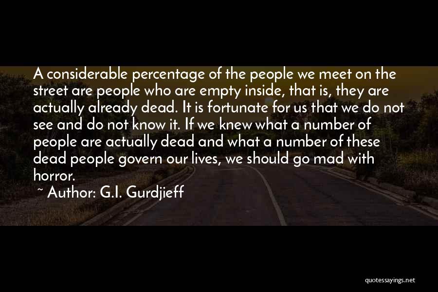 I'm Dead Inside Quotes By G.I. Gurdjieff