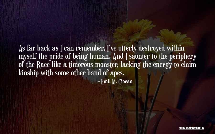 I'm Destroyed Quotes By Emil M. Cioran