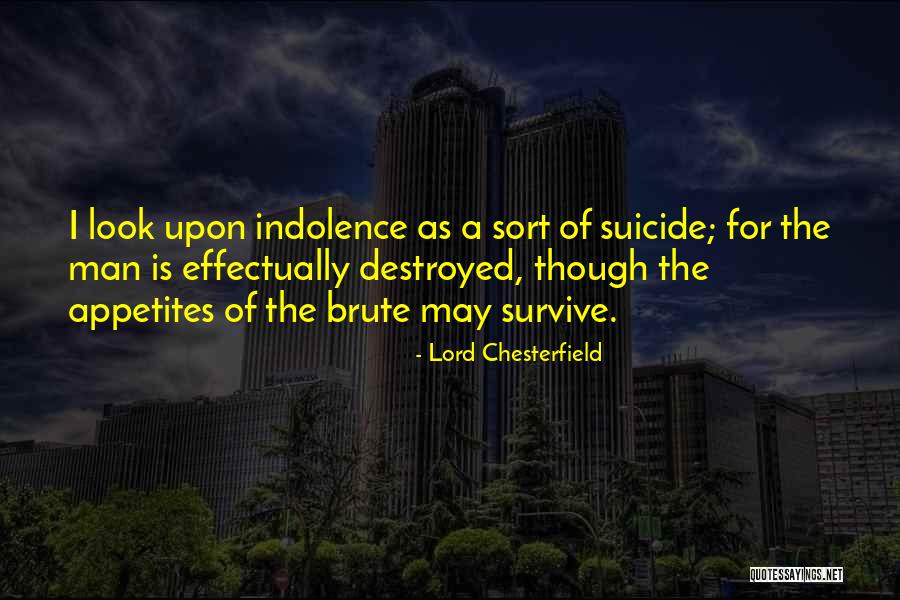 I'm Destroyed Quotes By Lord Chesterfield I'm Destroyed Quotes By Lord Chesterfield
