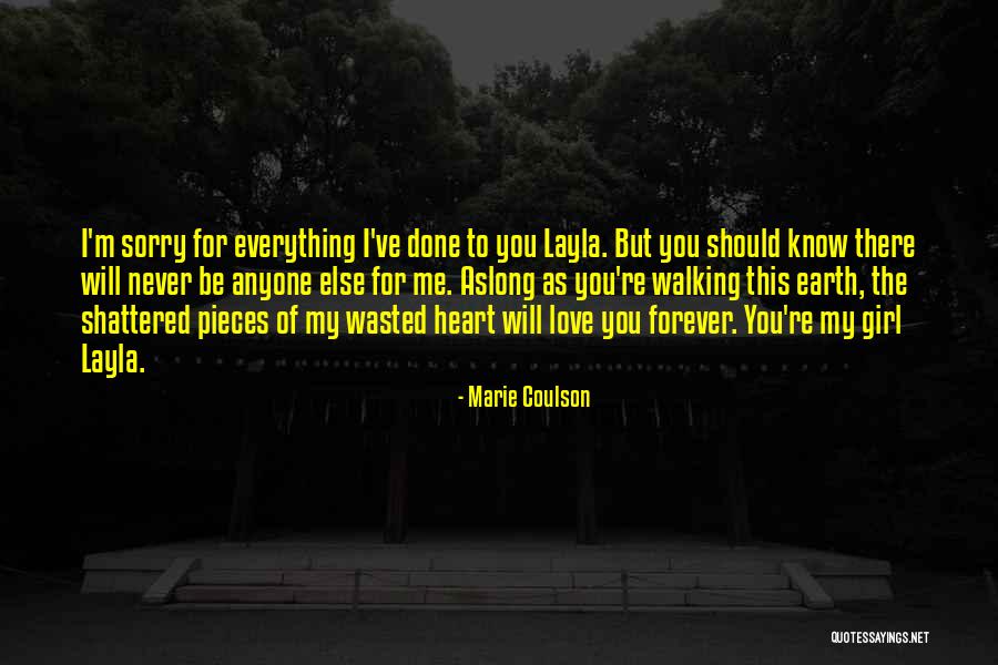 I'm Done Love Quotes By Marie Coulson