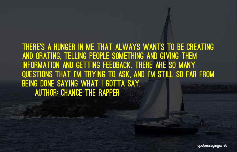 I'm Done Trying Quotes By Chance The Rapper