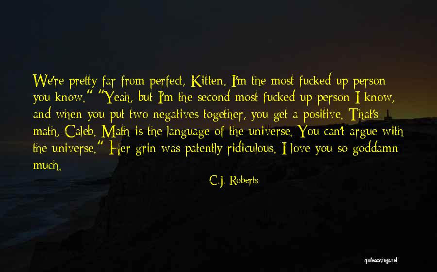 I'm Far Perfect Quotes By C.J. Roberts