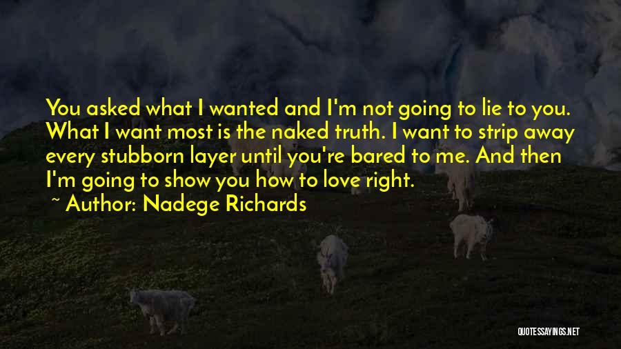 I'm Getting Over You Quotes By Nadege Richards