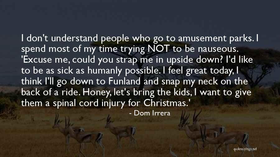 I'm Giving You My Time Quotes By Dom Irrera