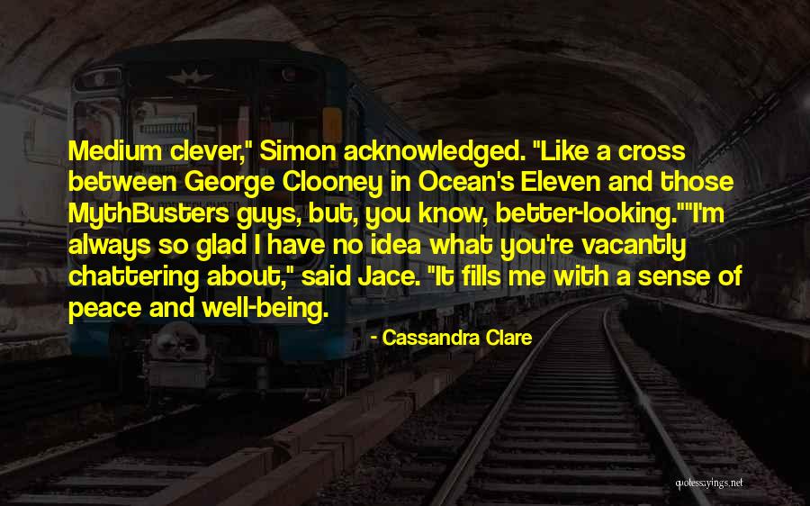 I'm Glad I Have You Quotes By Cassandra Clare I'm Glad I Have You Quotes By Cassandra Clare