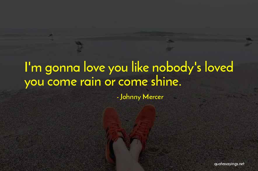 I'm Gonna Shine Quotes By Johnny Mercer