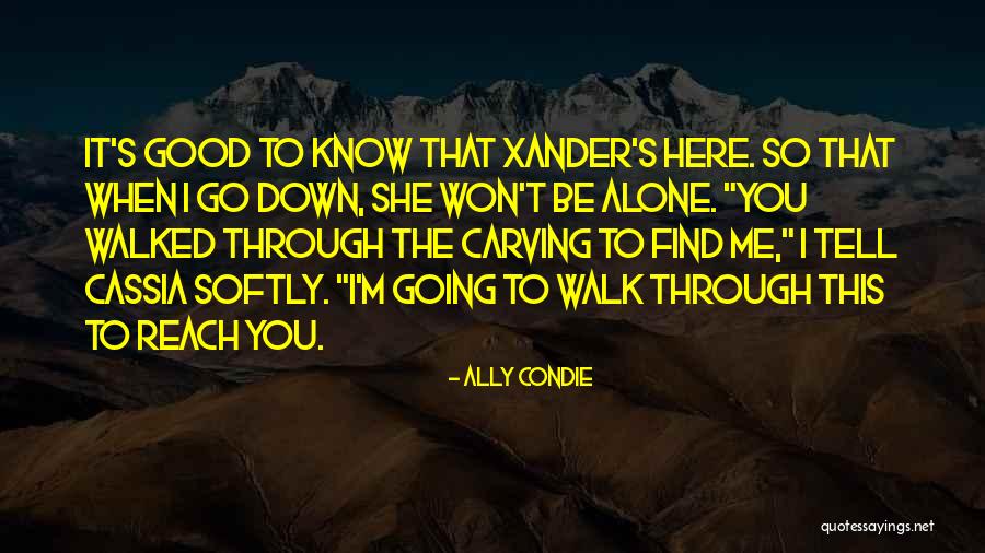 I'm Good Alone Quotes By Ally Condie I'm Good Alone Quotes By Ally Condie