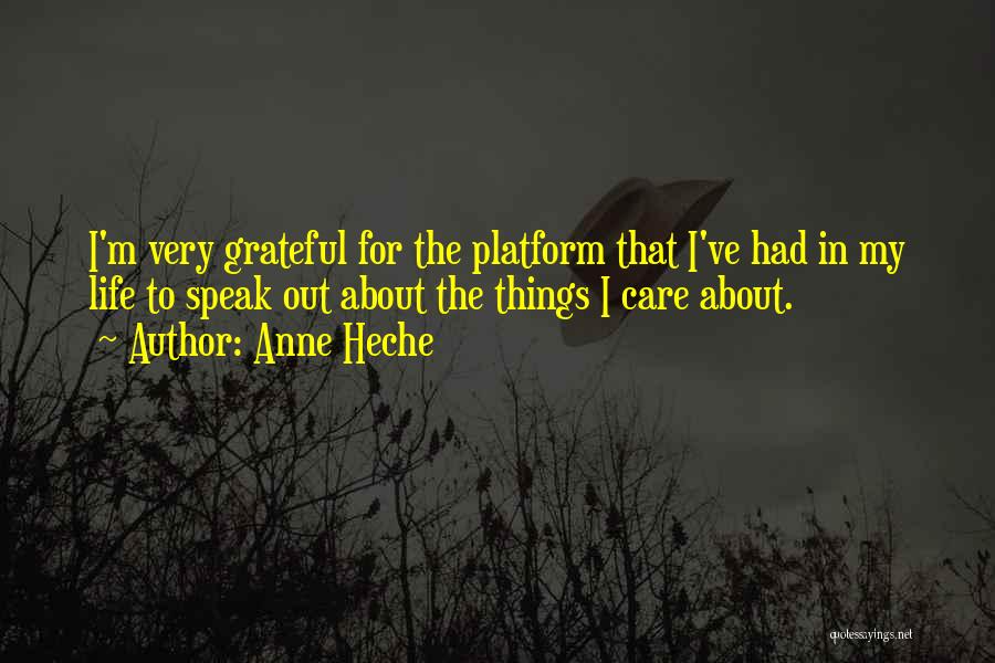 I'm Grateful For My Life Quotes By Anne Heche