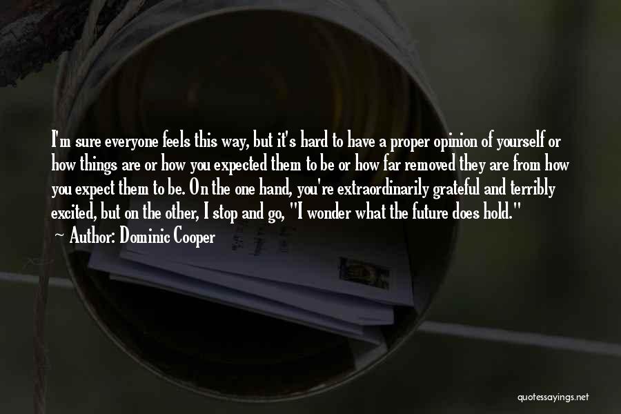 I'm Grateful To Have You Quotes By Dominic Cooper